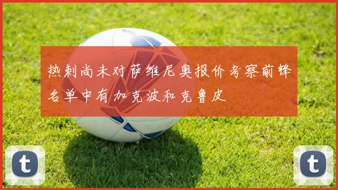 热刺尚未对萨维尼奥报价考察前锋名单中有加克波和克鲁皮